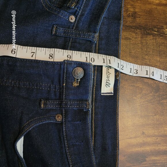 Madewell Jeans Size 28 Skinny 9" Mid Rise Tummy Control Woodland Wash MA938 - Picture 10 of 13